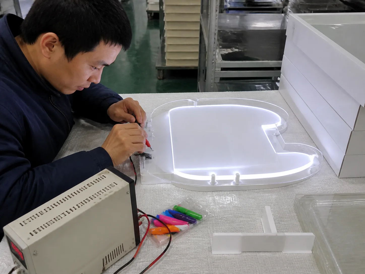 LED acrylic drawing board component traceability Chinese factory review