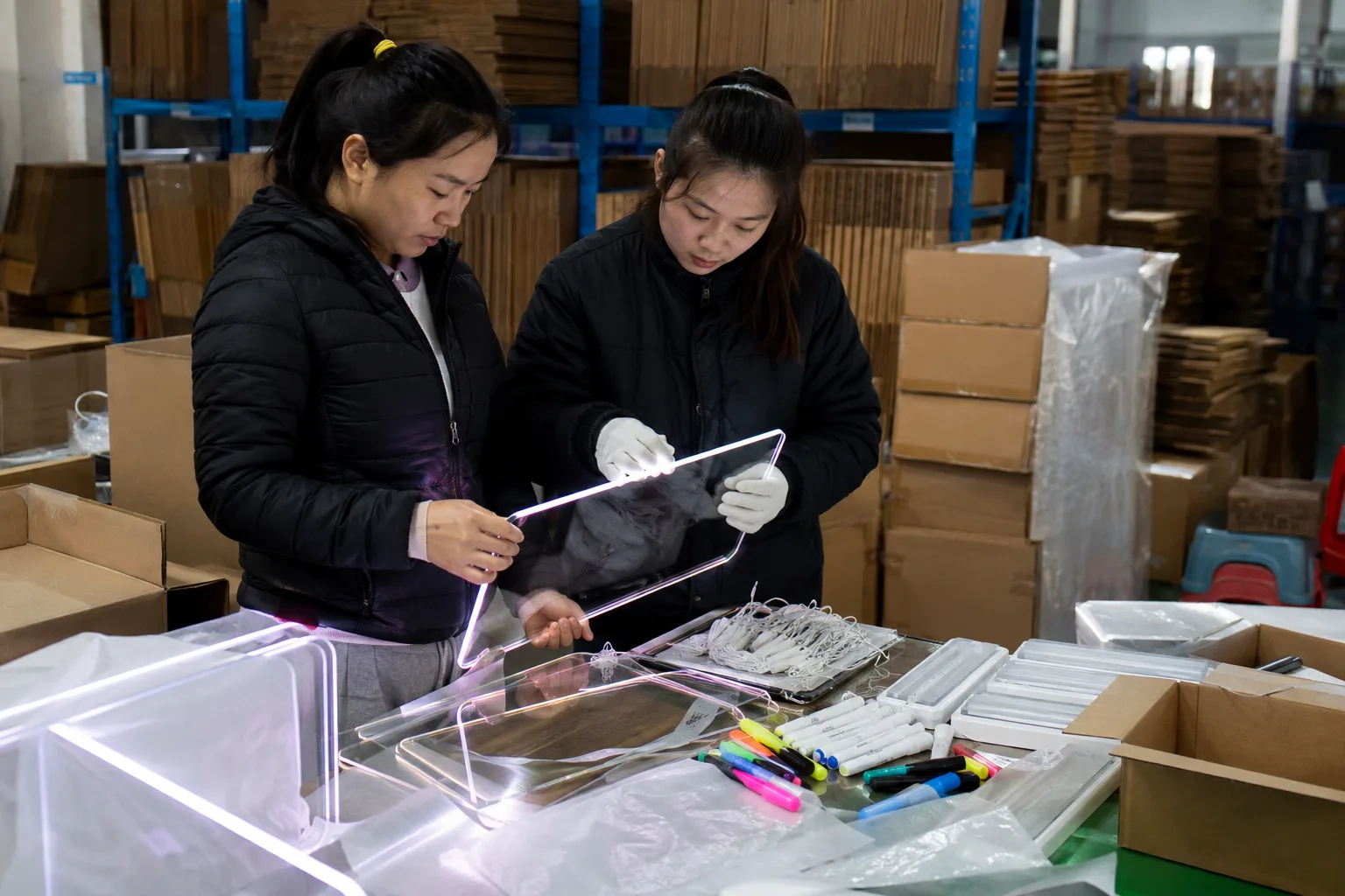 LED drawing board color sample approval Chinese factory review