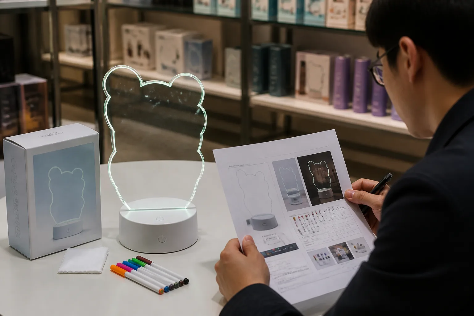 corporate gift LED drawing board customization LED fluorescent drawing board buyer review