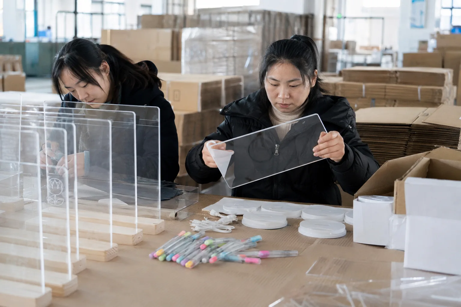 LED drawing board export packing check Chinese factory review