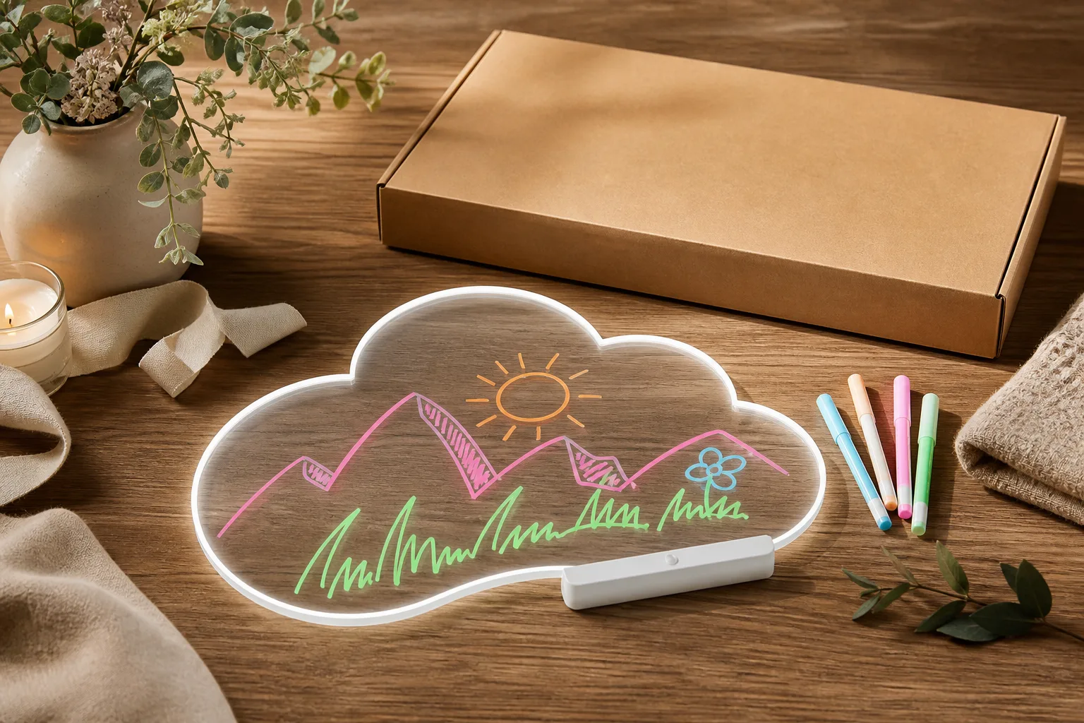 LED drawing board gift set bundling buyer planning scene