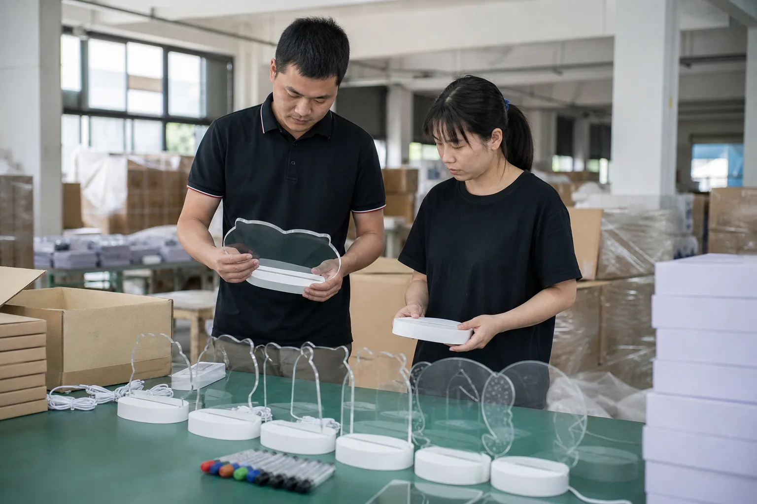 LED drawing board lead time planning Chinese factory inspection and packing