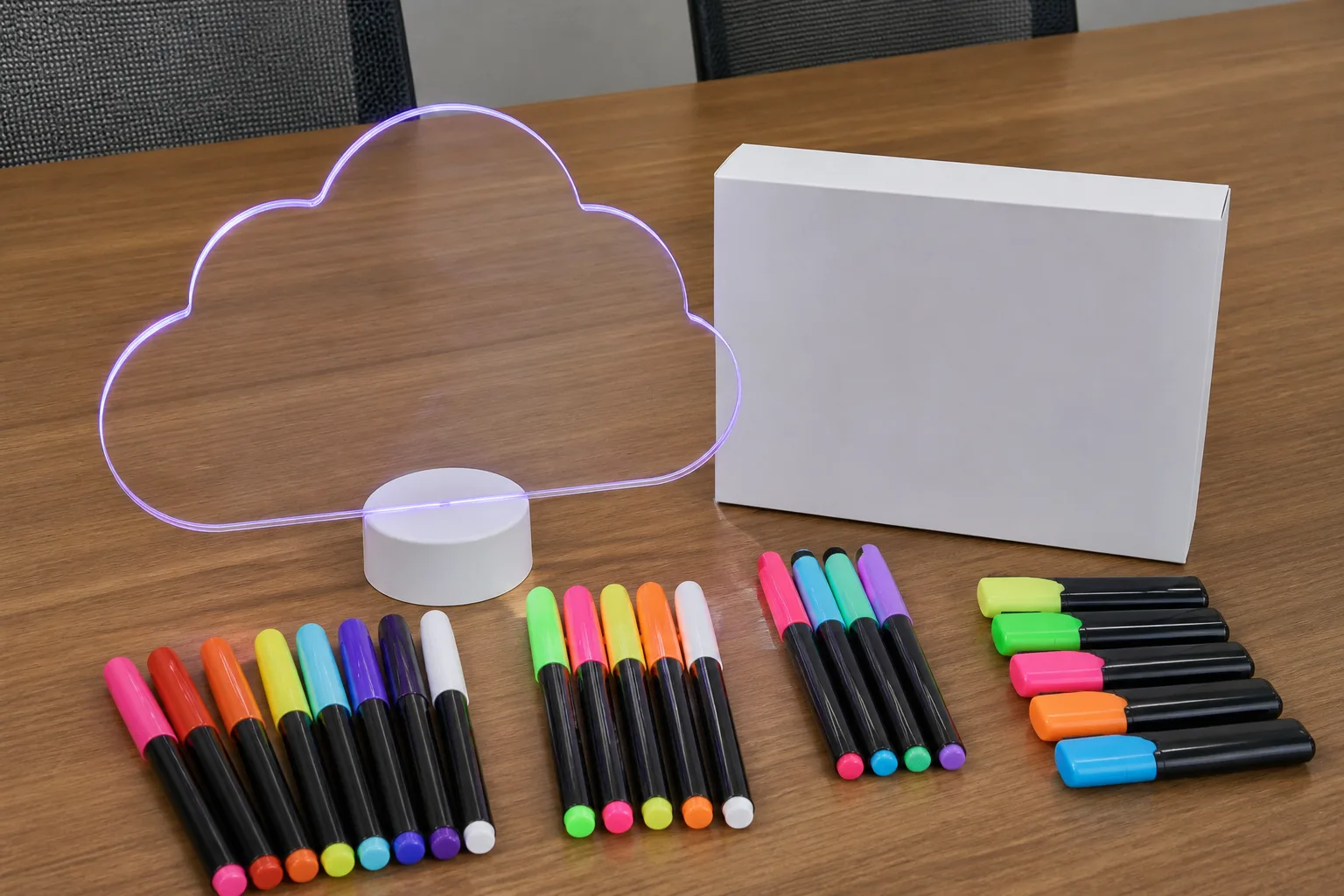 LED drawing board marker assortment planning buyer planning scene