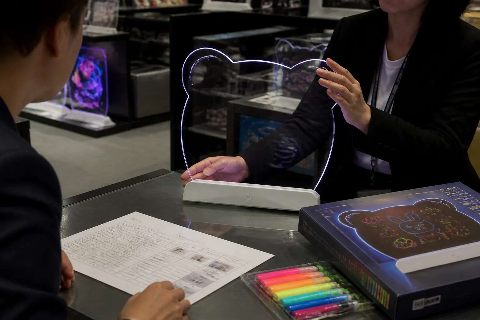 LED drawing board remote factory audit LED fluorescent drawing board buyer review