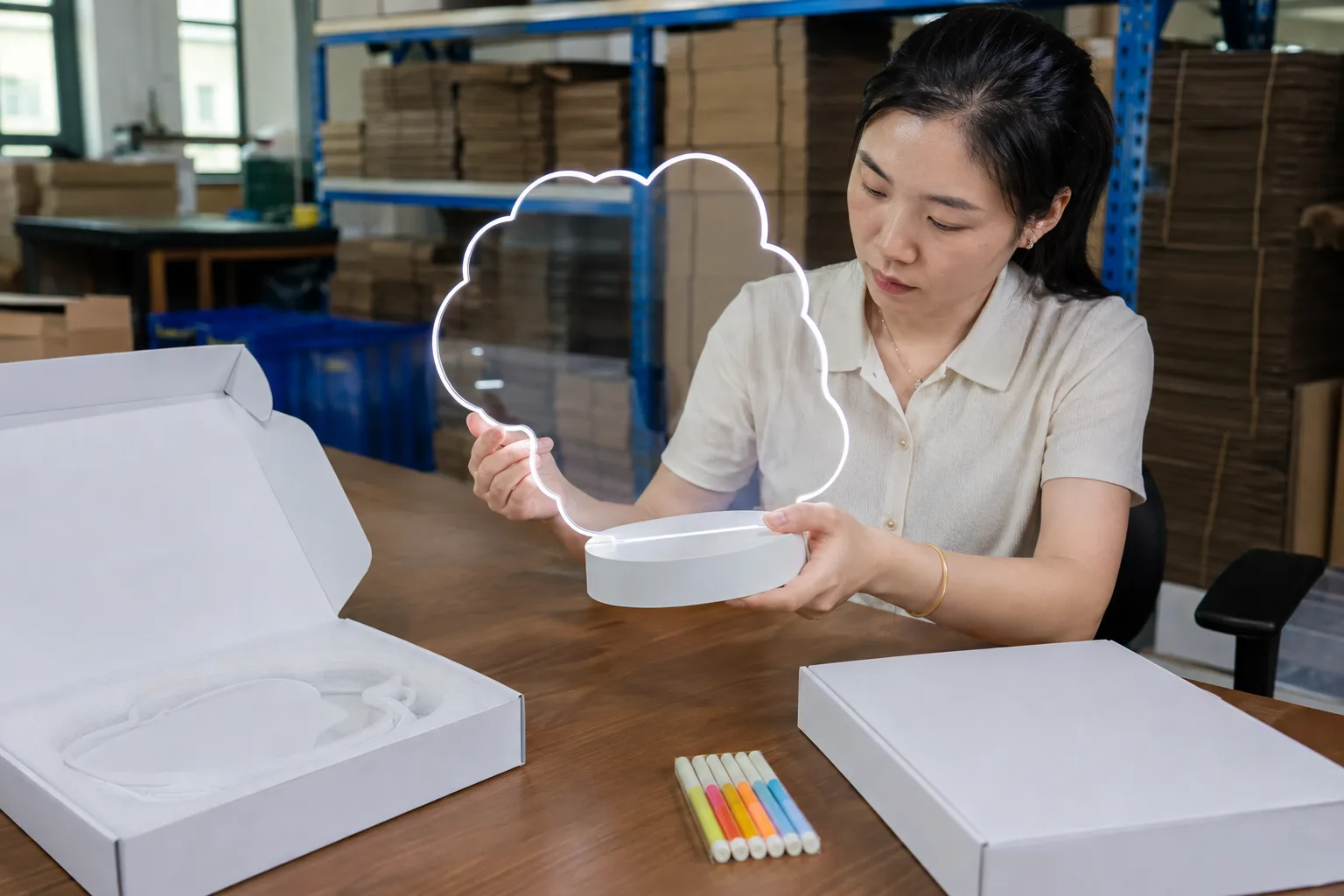 LED drawing board retailer buyer presentation B2B product planning