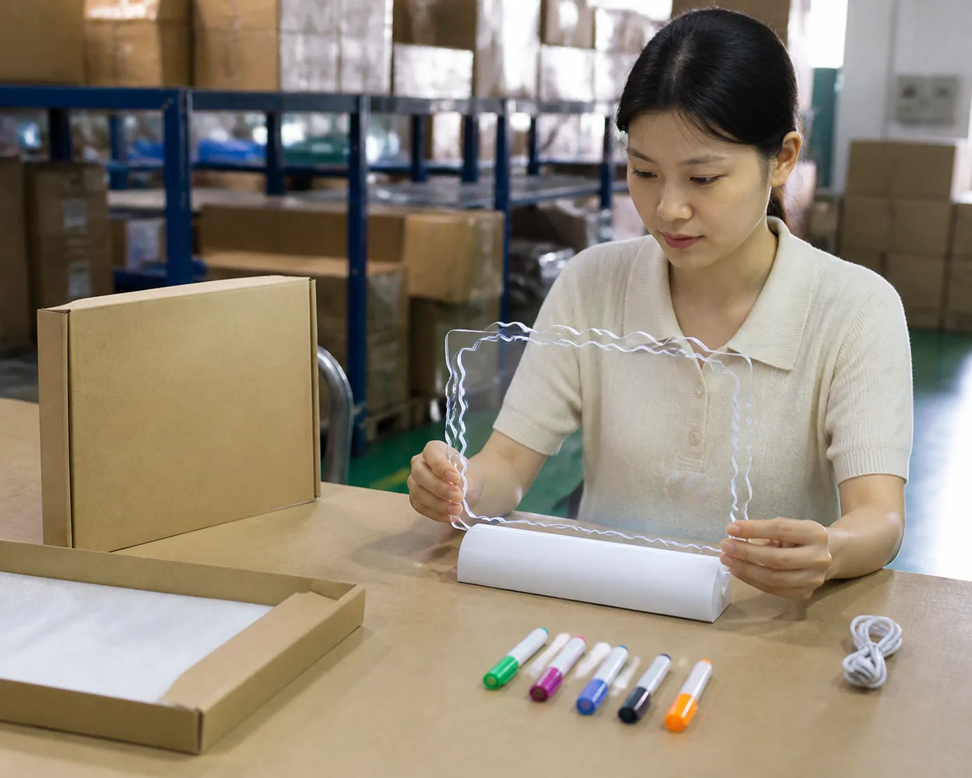 LED drawing board retail return prevention B2B buyer planning scene