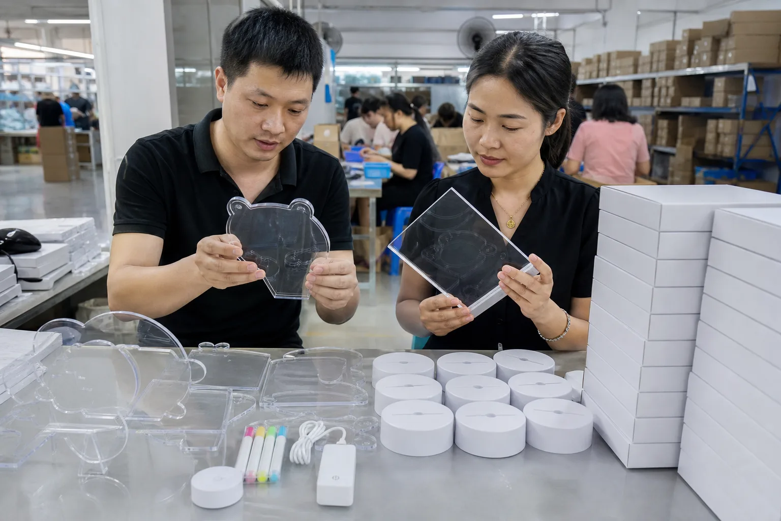 LED drawing board accessory packing control Chinese factory review