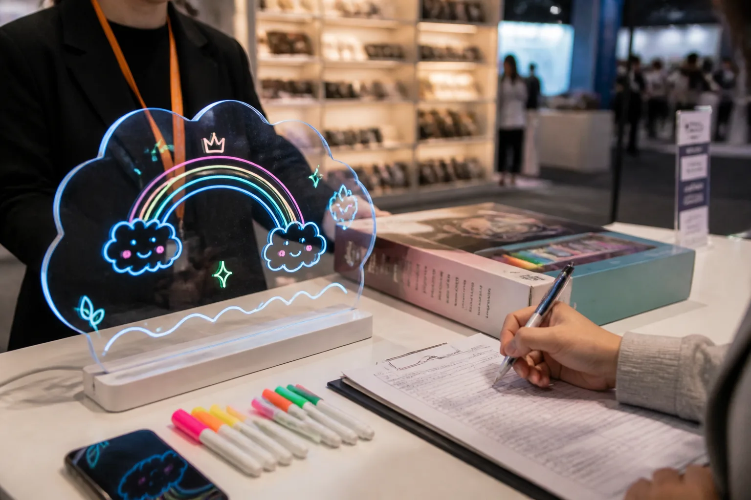 LED drawing board trade show sourcing checklist LED fluorescent drawing board buyer review