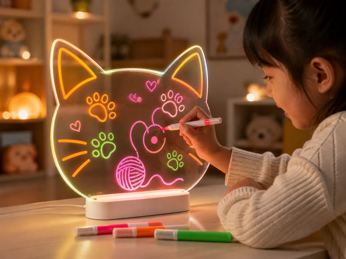 Cat LED Fluorescent Board