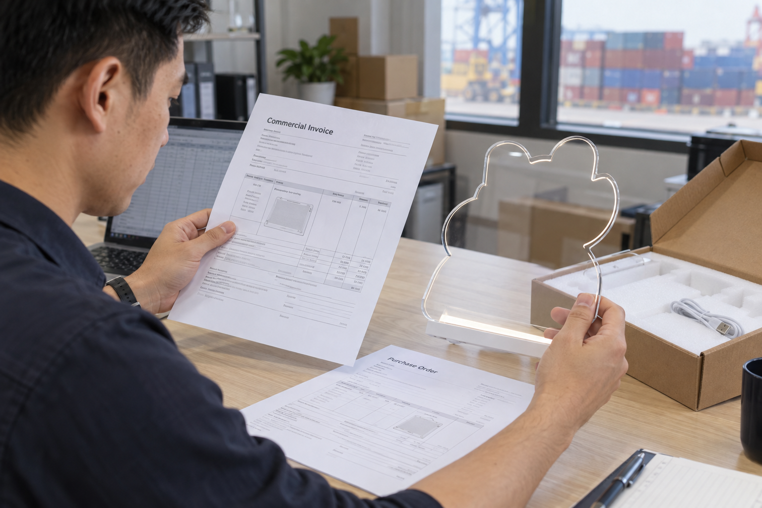 LED drawing board commercial invoice B2B buyer review